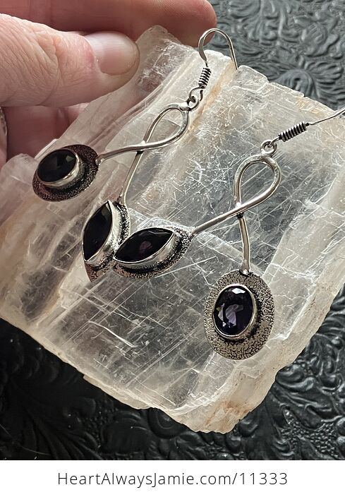 Funky Amethyst Stone Crystal Jewelry Earrings - #LEtU3wBDfoc-6