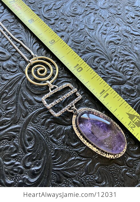 Funky Ametrine Stone Crystal Jewelry Necklace - #1El04dPDTFU-10