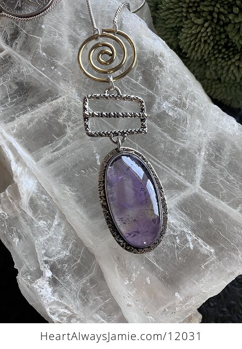 Funky Ametrine Stone Crystal Jewelry Necklace - #1El04dPDTFU-2