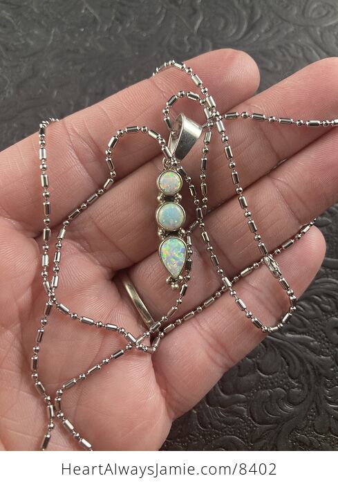 Gilson Opal Pendant Stone Jewelry Necklace - #ISnRiJ8c8WQ-1