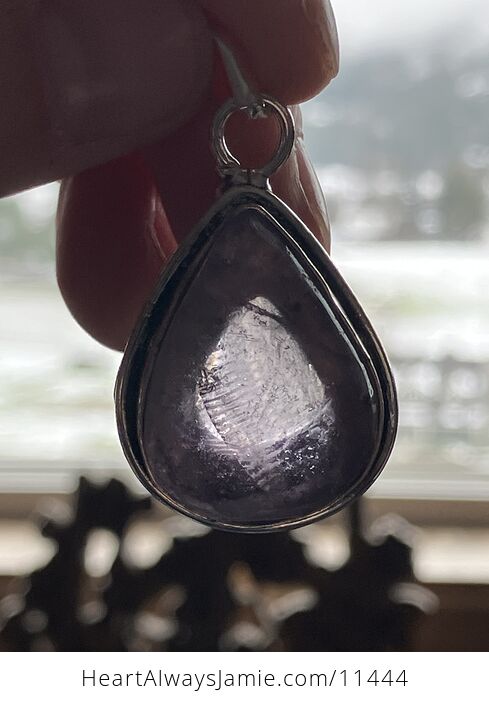 Gods Fingerprint Amethyst Stone Crystal Jewelry Pendant - #chtMncNxLKg-9