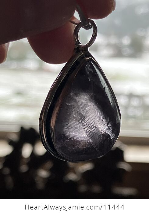 Gods Fingerprint Amethyst Stone Crystal Jewelry Pendant - #chtMncNxLKg-8