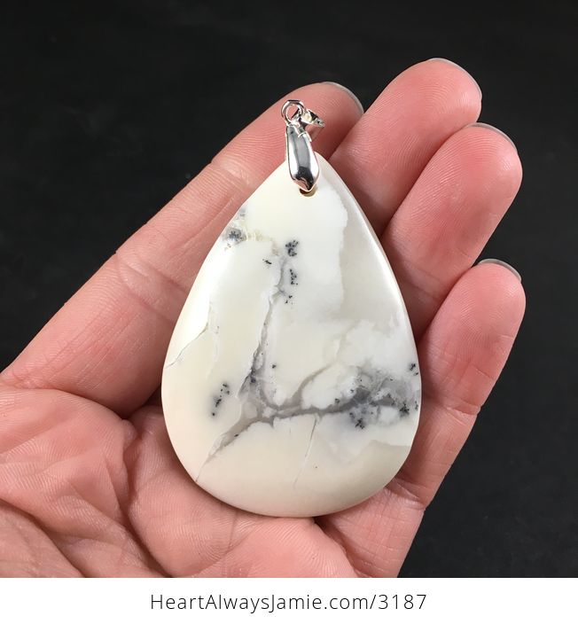 Gorgeous African Dendrite Moss Opal Stone Pendant - #c2lquiseVCk-1