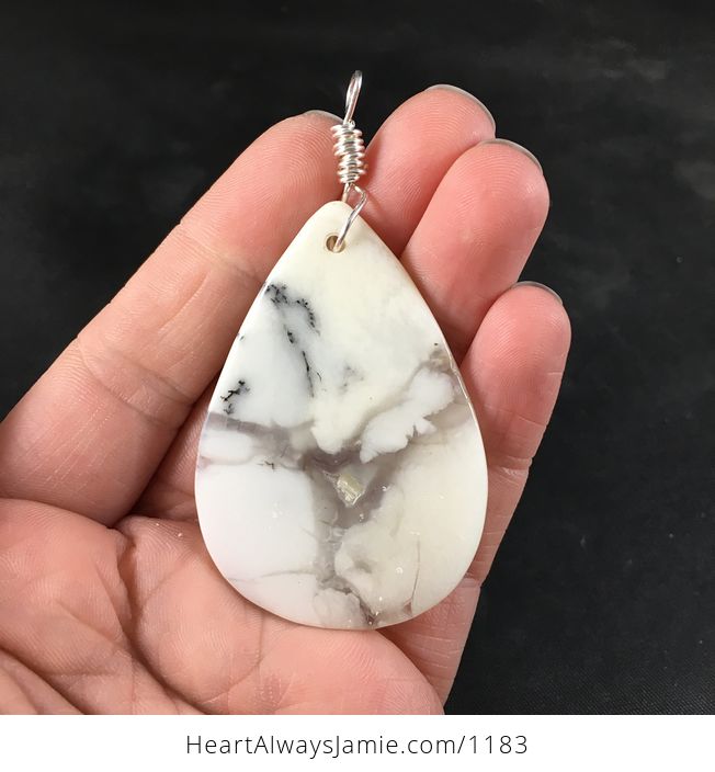 Gorgeous African Dendrite Moss Opal Stone Pendant Necklace - #FAd0OP8S9OU-2