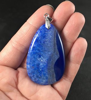 Gorgeous Blue Druzy Stone Pendant #OjfTiLcosn0