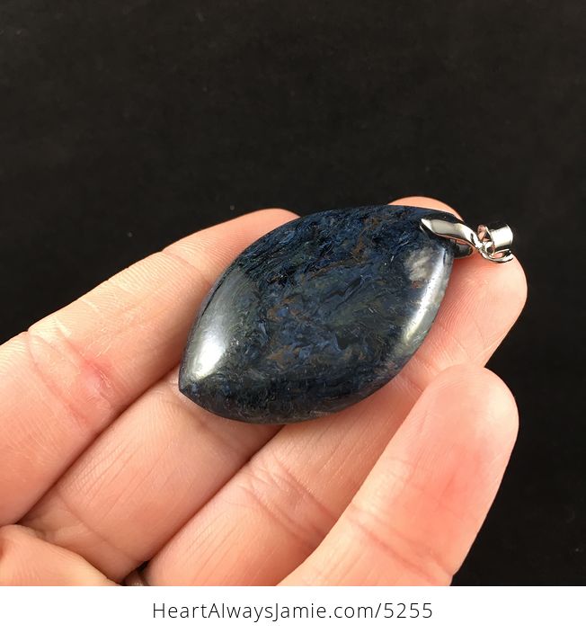 Gorgeous Blue Pietersite Stone Jewelry Pendant - #vnI0sPFSBMo-3