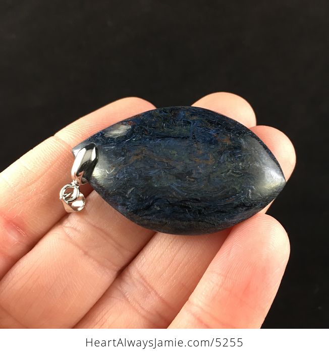 Gorgeous Blue Pietersite Stone Jewelry Pendant - #vnI0sPFSBMo-4