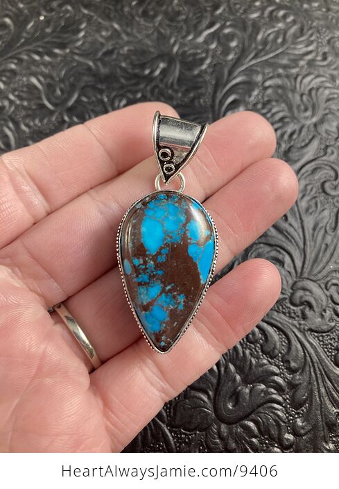 Gorgeous Blue Turquoise Crystal Stone Jewelry Pendant - #4KEKi8iL8Pk-4