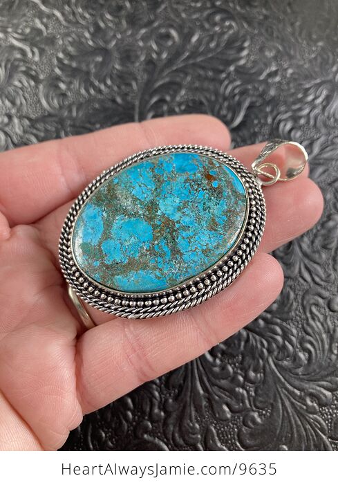 Gorgeous Blue Turquoise Crystal Stone Jewelry Pendant - #j3PqEPOUM9Q-3