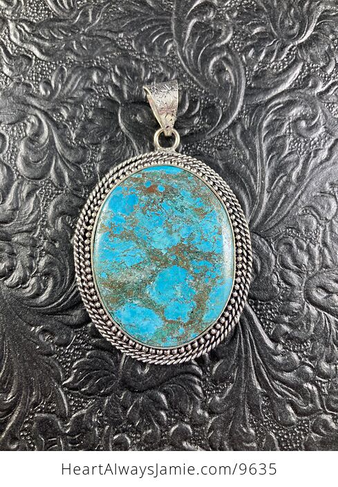 Gorgeous Blue Turquoise Crystal Stone Jewelry Pendant - #j3PqEPOUM9Q-5