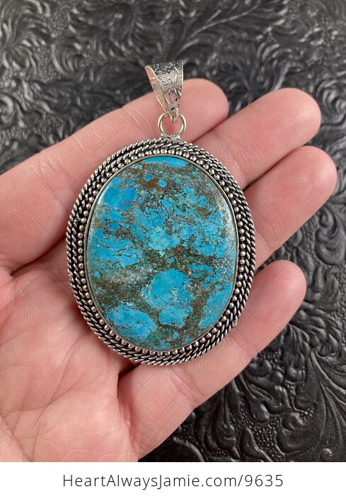 Gorgeous Blue Turquoise Crystal Stone Jewelry Pendant - #j3PqEPOUM9Q-1