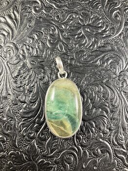 Gorgeous Gemmy Yellow and Green Fluorite Crystal Stone Jewelry Pendant #Tz6i2MEdQQ0
