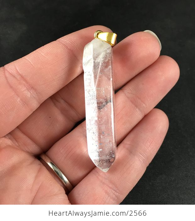 Gorgeous Hexagonal Clear Crystal Agate Stone Pendant Necklace - #tdXUzLpRmmE-3