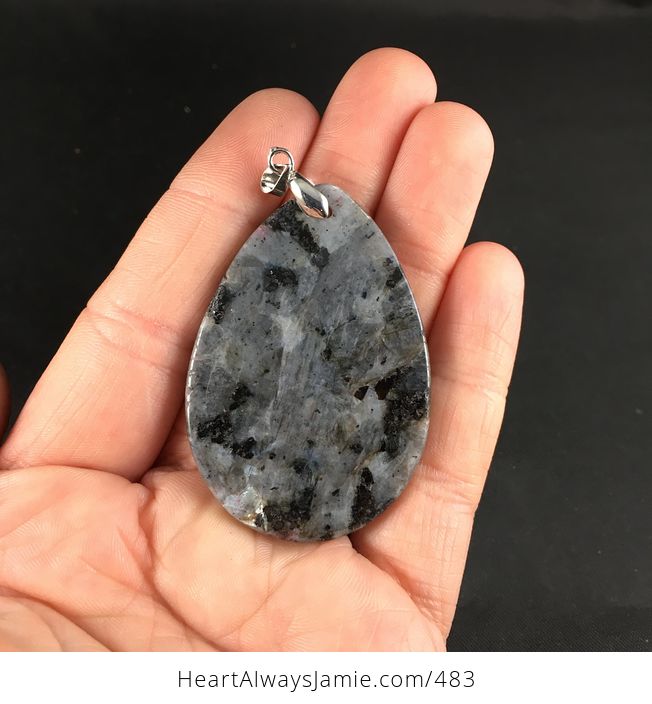 Gorgeous Labradorite Stone Pendant Necklace - #lwqfCvFwpgw-2
