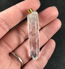 Gorgeous Natural Clear Quartz Crystal Agate Stone Pendant #tdXUzLpRmmE