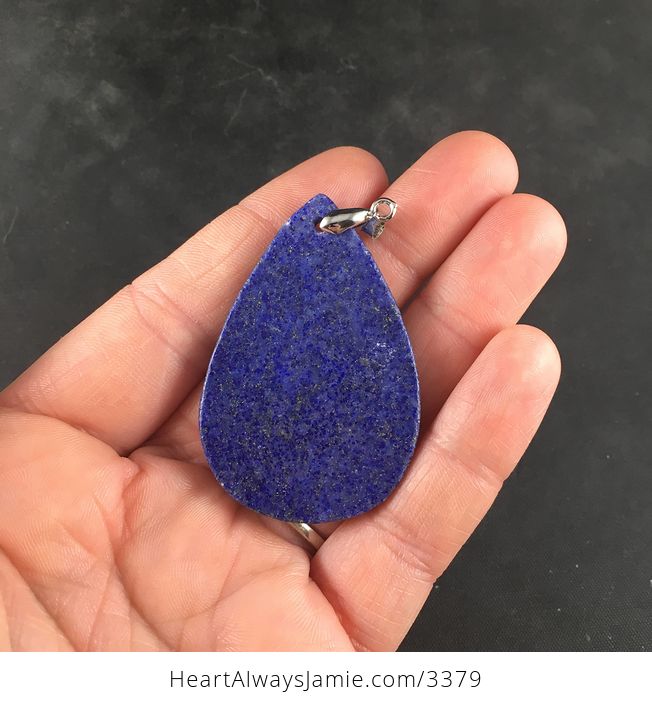 Gorgeous Natural Lapis Lazuli Stone Pendant Necklace Jewelry - #8hF2h3upPA0-3