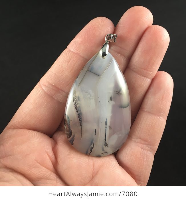 Gorgeous Natural Scenic Agate Stone Jewelry Pendant - #gyI8ZxADHPE-1