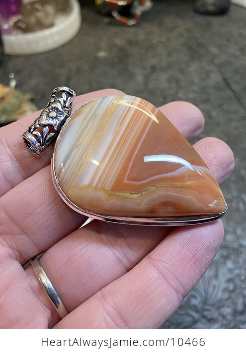 Gorgeous Orange Sardonyx Crystal Stone Jewelry Pendant Charm - #fkKeWskGjVM-5