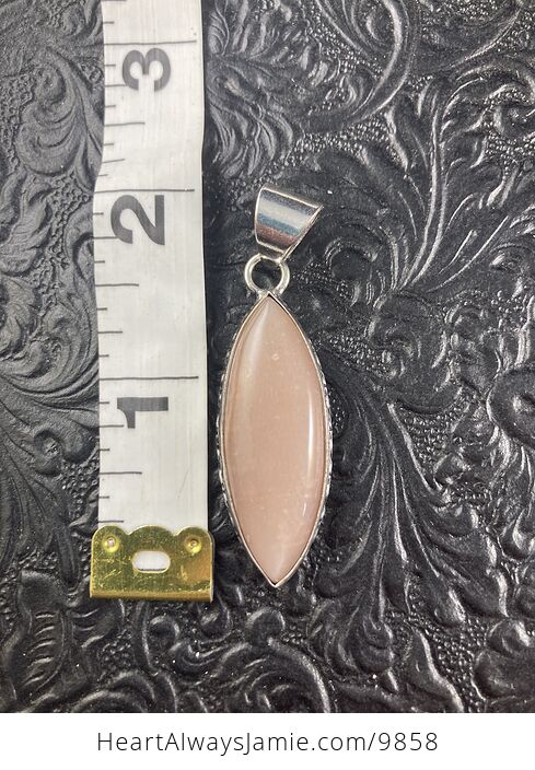 Gorgeous Peach Moonstone Crystal Jewelry Pendant - #q65H7gdMTro-6