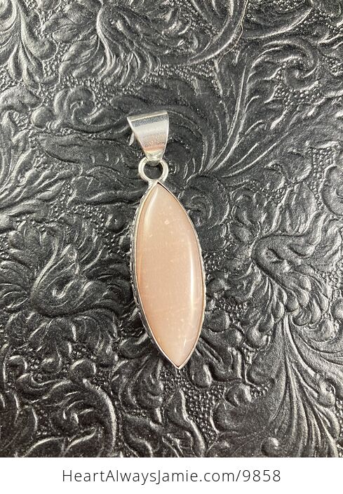 Gorgeous Peach Moonstone Crystal Jewelry Pendant - #q65H7gdMTro-5