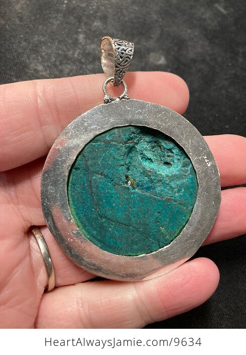 Gorgeous Round Turquoise Crystal Stone Jewelry Pendant - #0qMd4zPH3hk-1