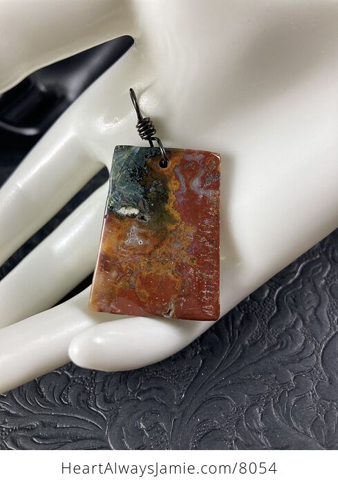 Gorgeous Warring State Fighting Blood Agate Stone Jewelry Pendant - #Lgk4kBuT1UI-2