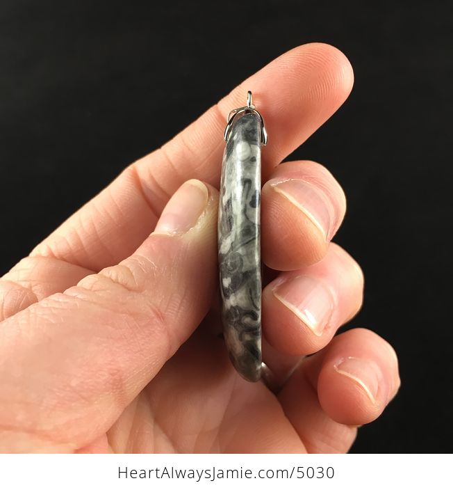 Gray Longfen Stone Jewelry Pendant - #PcenxXaiJhc-5