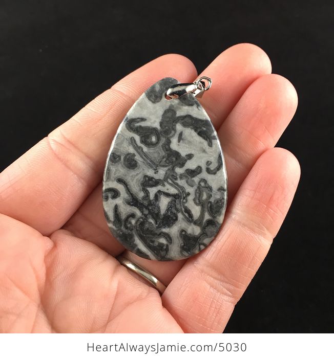 Gray Longfen Stone Jewelry Pendant - #PcenxXaiJhc-6