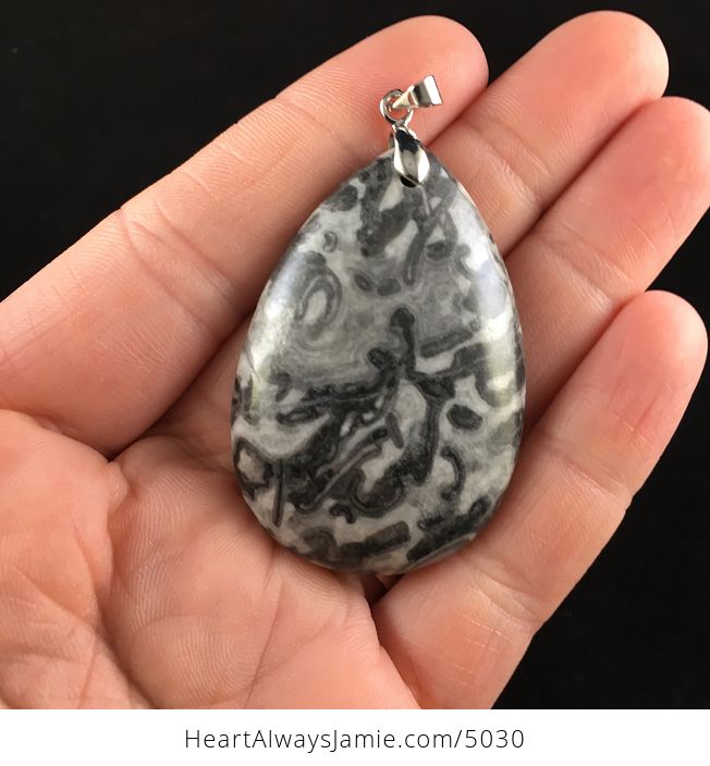Gray Longfen Stone Jewelry Pendant - #PcenxXaiJhc-1