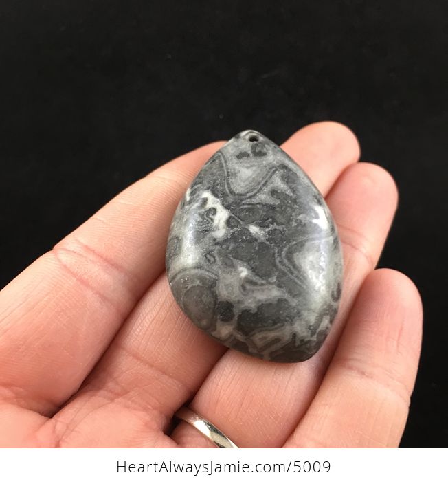 Gray Stone Jewelry Pendant - #I3jnoO42poI-5
