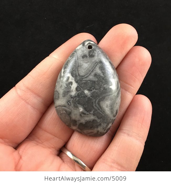 Gray Stone Jewelry Pendant - #I3jnoO42poI-1