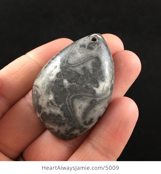Gray Stone Jewelry Pendant - #I3jnoO42poI-4