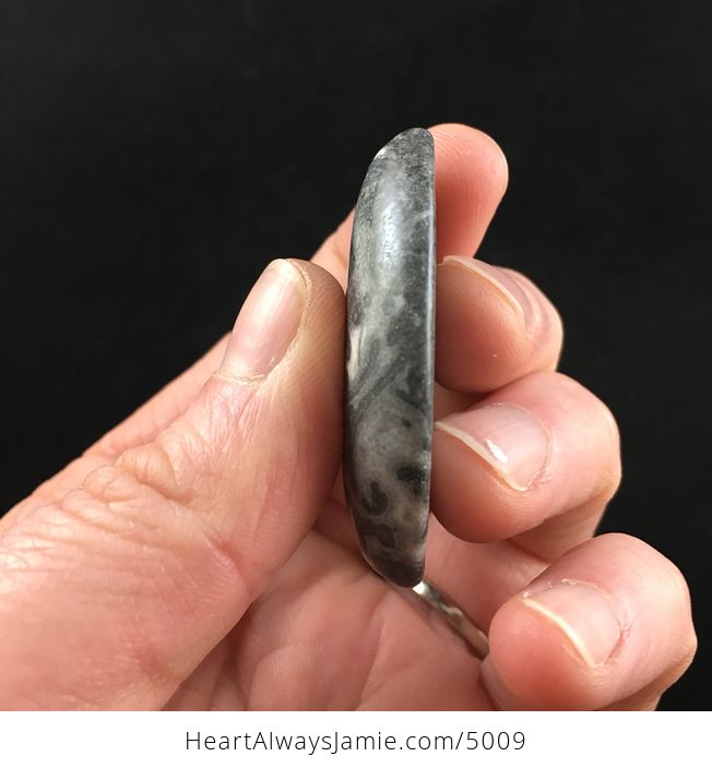 Gray Stone Jewelry Pendant - #I3jnoO42poI-3