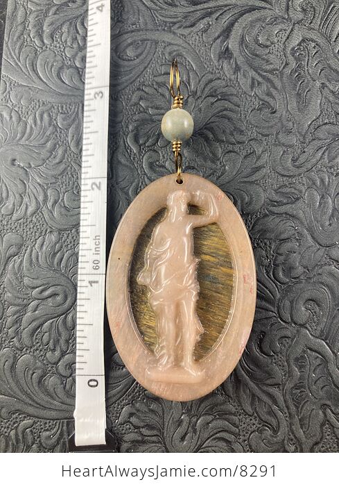Greek Man Philosopher Pendant Stone Jewelry Mini Art Ornament - #3MwhOu22L3I-5