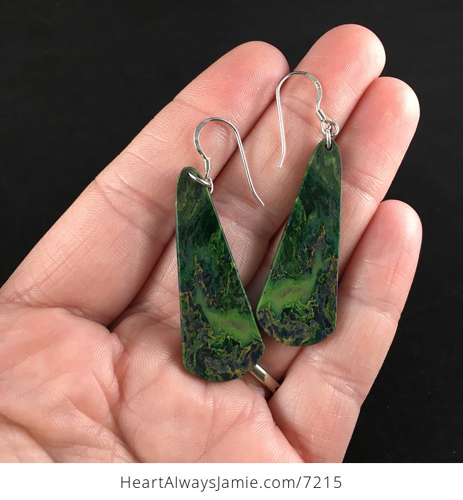 Green African Jade Stone Jewelry Earrings - #I3O3SnhpFLA-2