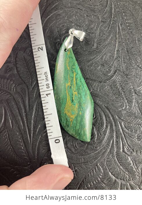Green African Transvaal Jade or Verdite Stone Jewelry Pendant - #3NEW4jYFSVc-3