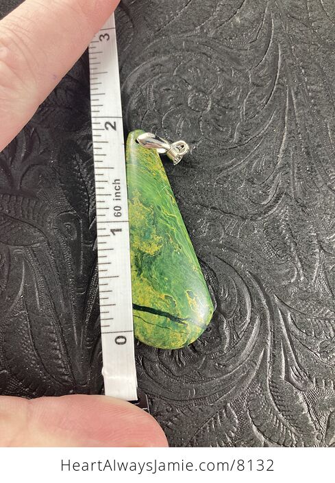 Green African Transvaal Jade or Verdite Stone Jewelry Pendant - #ObsWYXW3YtI-4