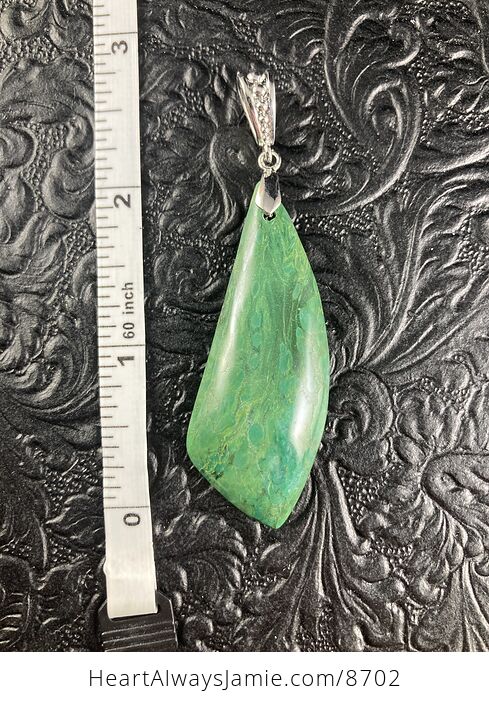 Green African Transvaal Jade or Verdite Stone Jewelry Pendant - #P6ggjDwagRg-6