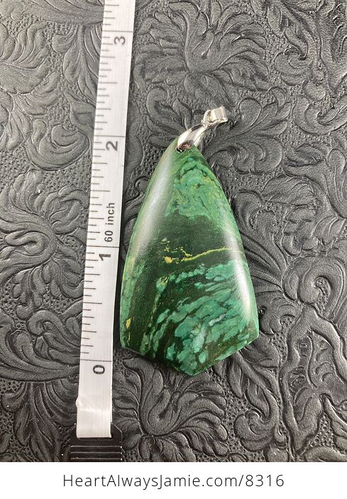 Green African Transvaal Jade or Verdite Stone Jewelry Pendant - #oUTYSGvh5UU-5