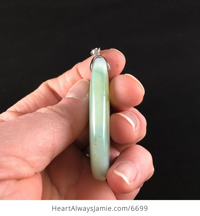 Green Agate Stone Jewelry Pendant - #qNe2da42s28-5