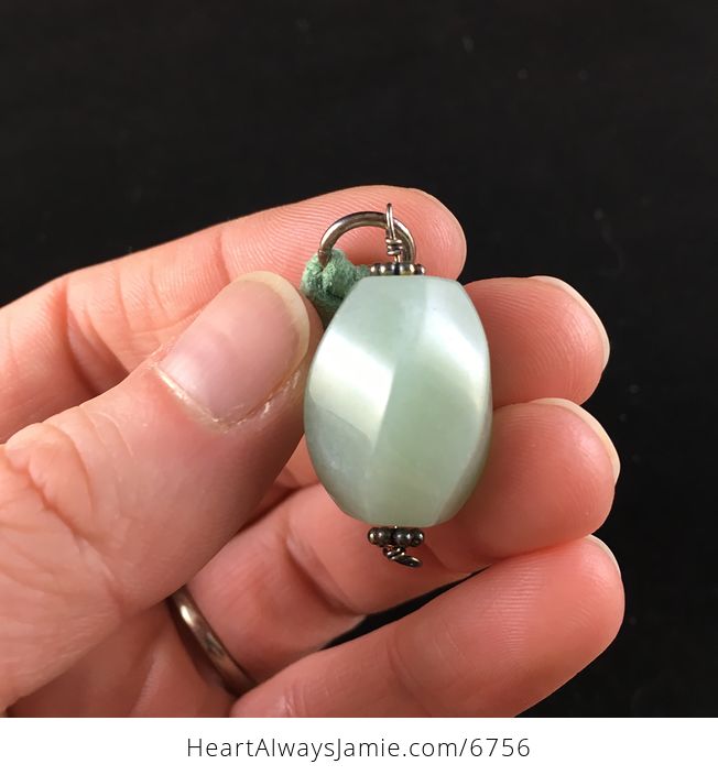 Green Amazonite Stone Jewelry Pendant Necklace - #2exYAWfuIKE-3