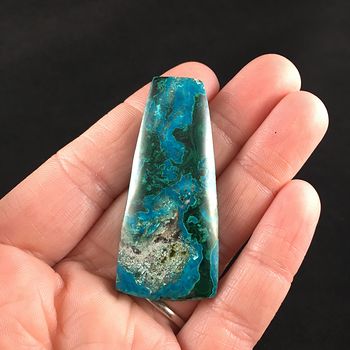 Green and Blue Chrysocolla Malachite Stone Jewelry Pendant #gHVzb0JyJmc