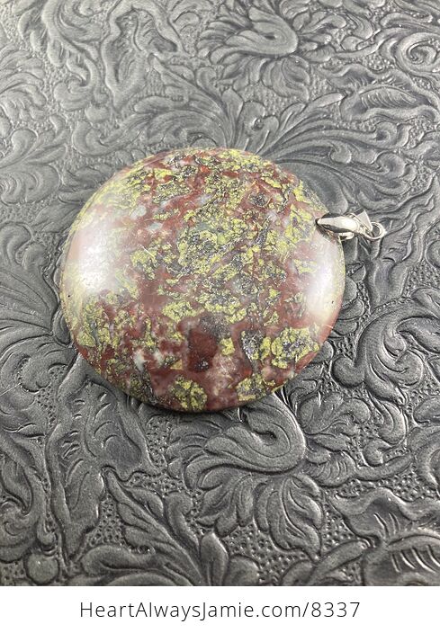 Green and Red African Bloodstone Natural Jewelry Pendant - #0RoPXdKTCaI-4