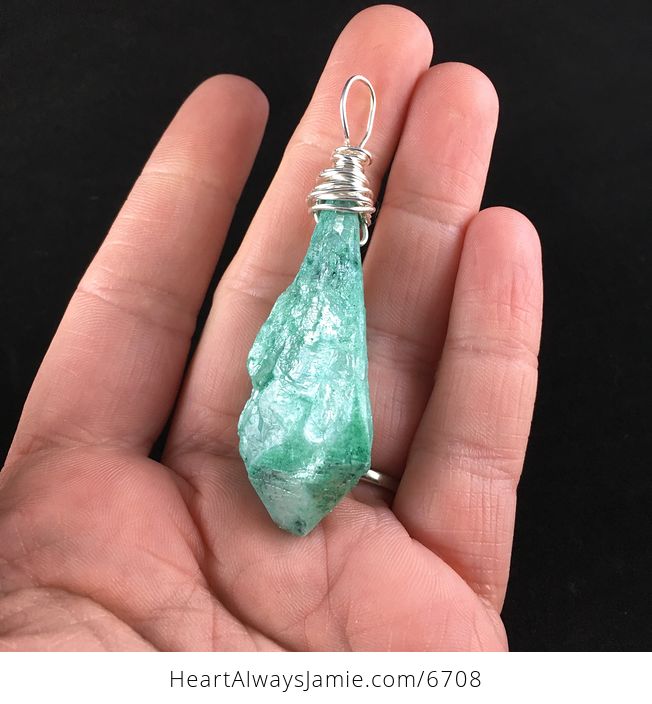 Green Aurora Borealis Ab Crystal Agate Stone Pendant Necklace - #VydqN53TgHQ-1
