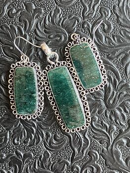 Green Aventurine Crystal Stone Jewelry Pendant and Earrings Set #xqvQtCz2Bos