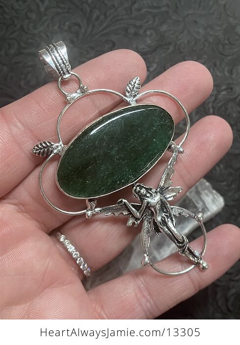 Green Aventurine Fairy Pendant Stone Crystal Jewelry - #Ib4dglaCTEQ-1