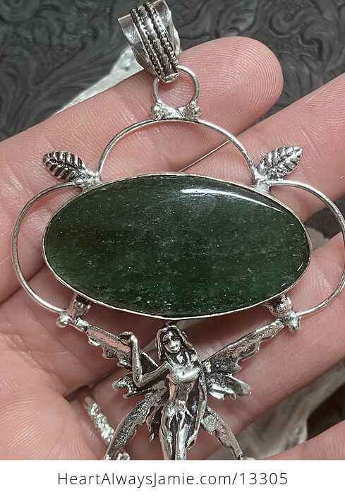 Green Aventurine Fairy Pendant Stone Crystal Jewelry - #Ib4dglaCTEQ-3