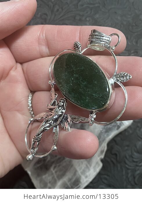 Green Aventurine Fairy Pendant Stone Crystal Jewelry - #Ib4dglaCTEQ-5