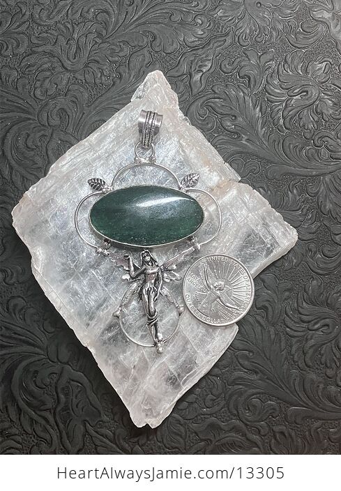 Green Aventurine Fairy Pendant Stone Crystal Jewelry - #Ib4dglaCTEQ-7