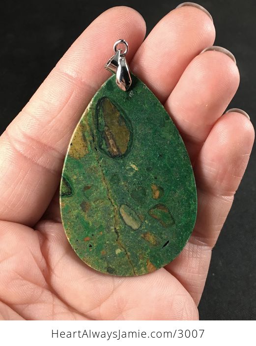 Green Choi Finches Malachite Stone Pendant Necklace - #XMUZ9KPfLxA-2